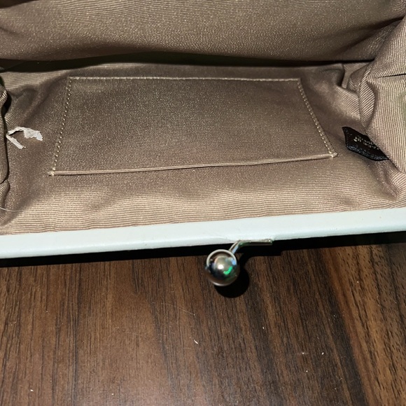 Vintage Coach SoHo framed wristlet in sky blue and white. NWT. - Picture 3 of 3